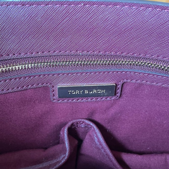 Tory Burch Large Triple Compartment Tote - Burgundy - Picture 12 of 12
